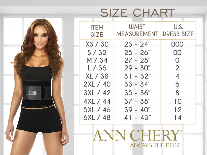 Ann chery 1024b पावरनेट girdle zipper रंग काले रंग के साथ