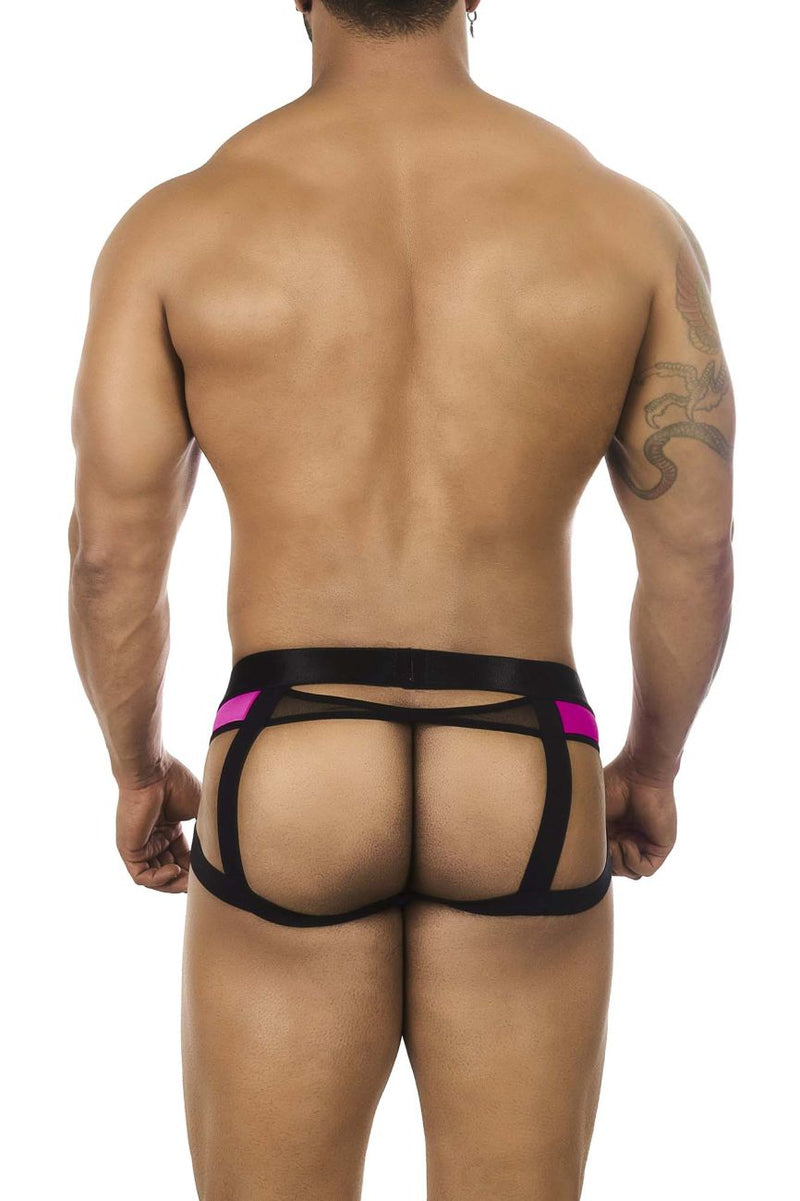 BiteWear BW2023108 Tuxedo Banana Jockstrap اللون فوشيا