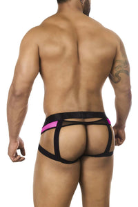 Bitwear BW2023108 Tuxedo Banana Jockstrap Color Fuchsia