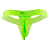 Candyman 99315x Peek A Boo Lace Thongs Couleur Green chaud