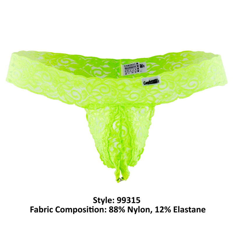 Candyman 99315 Peek a boo tangas color verde