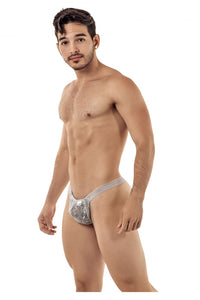 CandyMan 99420 Double Lace Thongs Color Gray