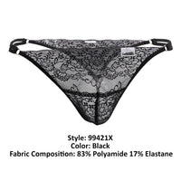 Candyman 99421x en dentelle G-string string colore noir