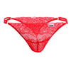 Candyman 99421x Lace G-String Thongs Color Red