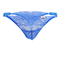 Candyman 99421x Lace G-String Thongs Color Royal Blue