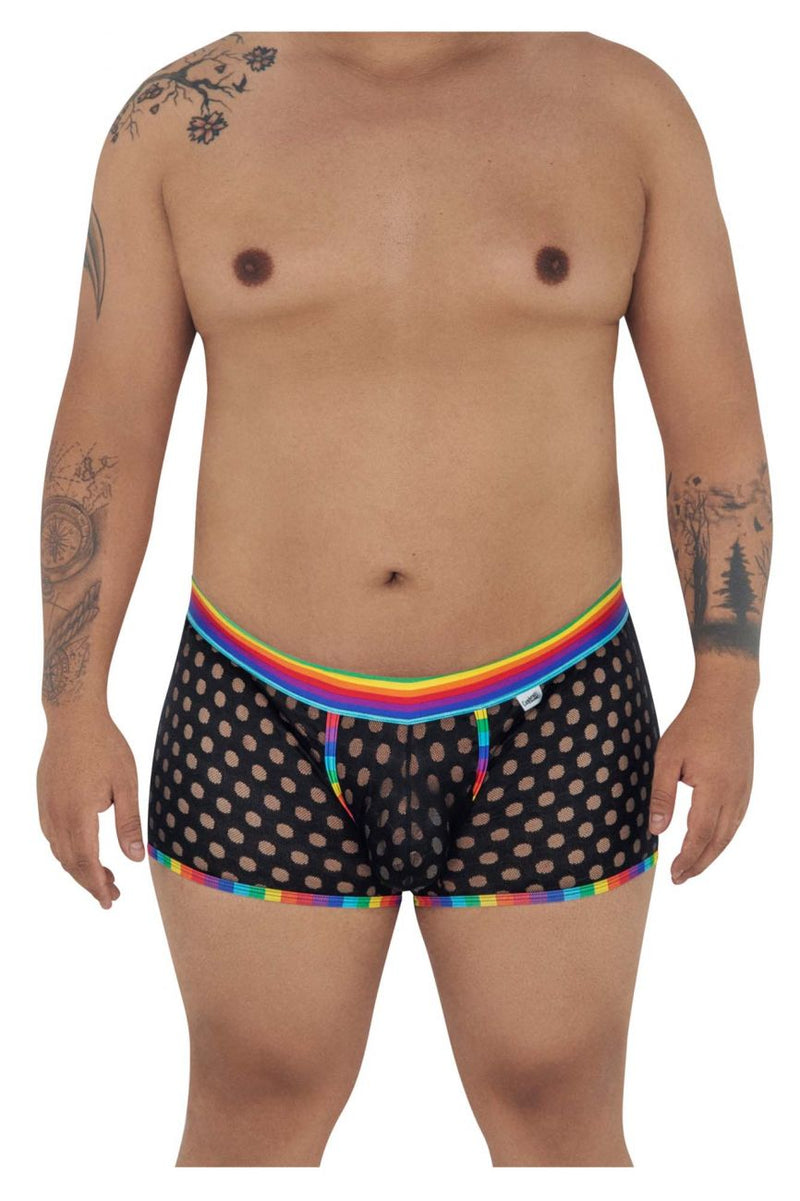 CandyMan 99511X Polka Mesh Trunks Color Black