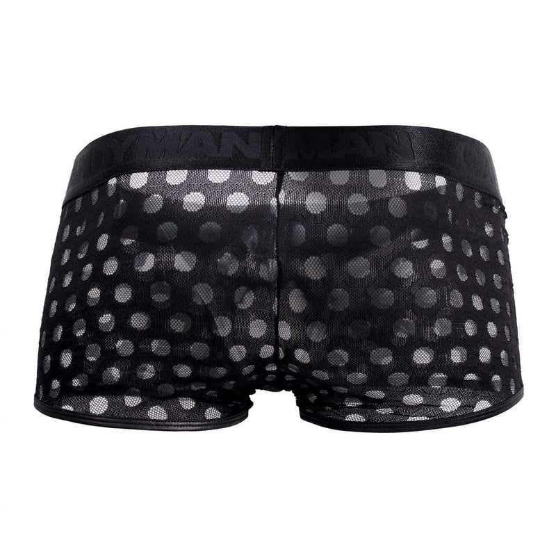 CandyMan 99511X Polka Mesh Trunks Color Black