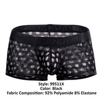 CandyMan 99511X Polka Mesh Trunks Color Black