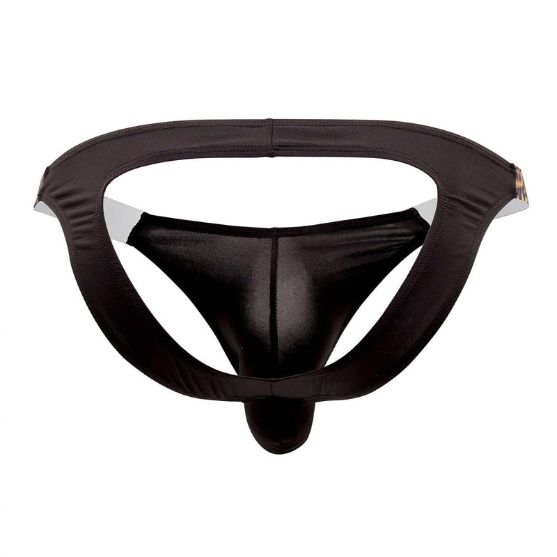 Candyman 99536X Bikini Jockstrap color negro-animal impresión