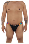 Candyman 99536x Bikini Jockstrap Color Black Stripes