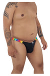 Candyman 99536X Bikini Jockstrap Color Rayas negras