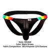 Candyman 99536X Bikini Jockstrap Color Rayas negras