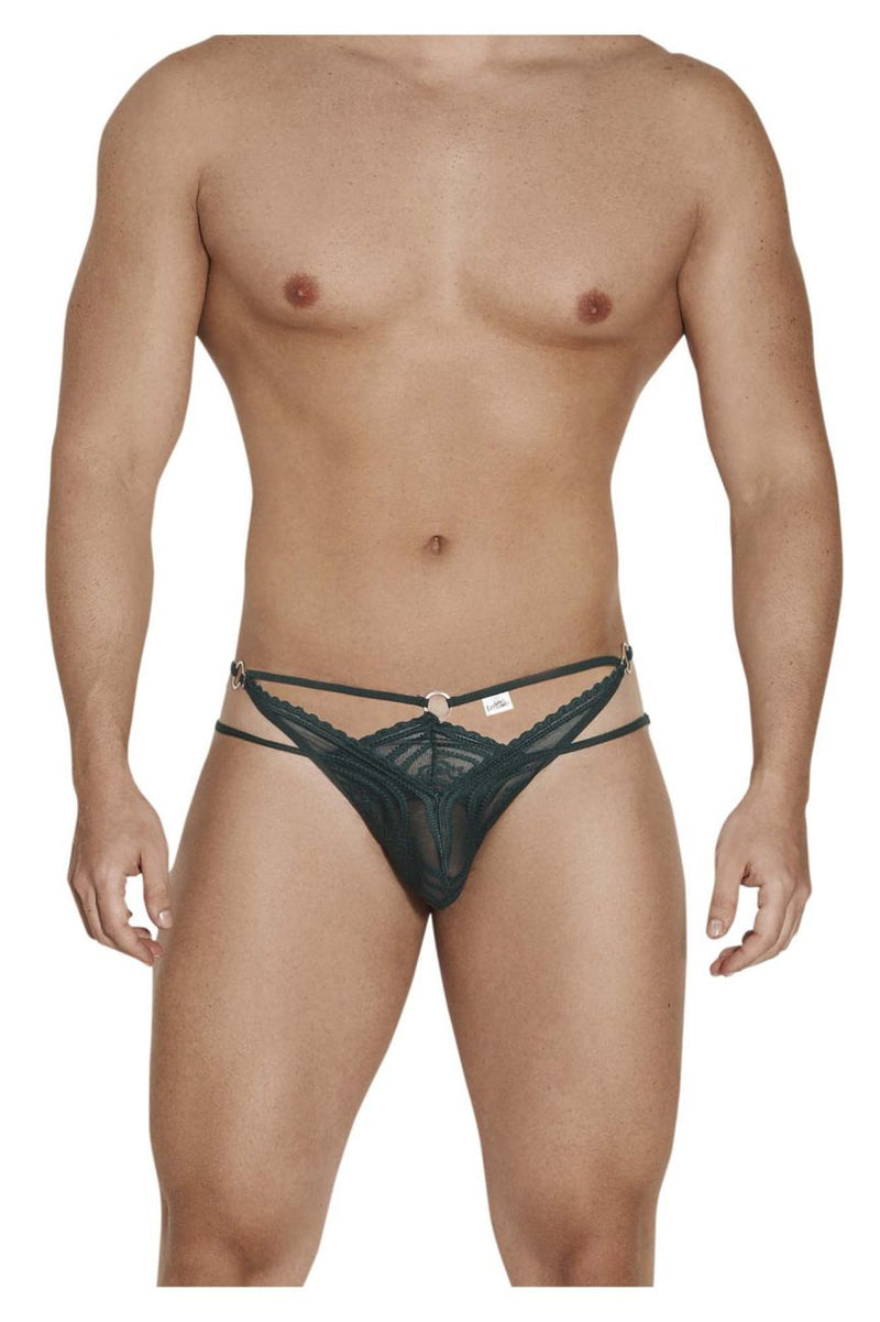 Candyman 99547 Double Thongs Color Hunter Green