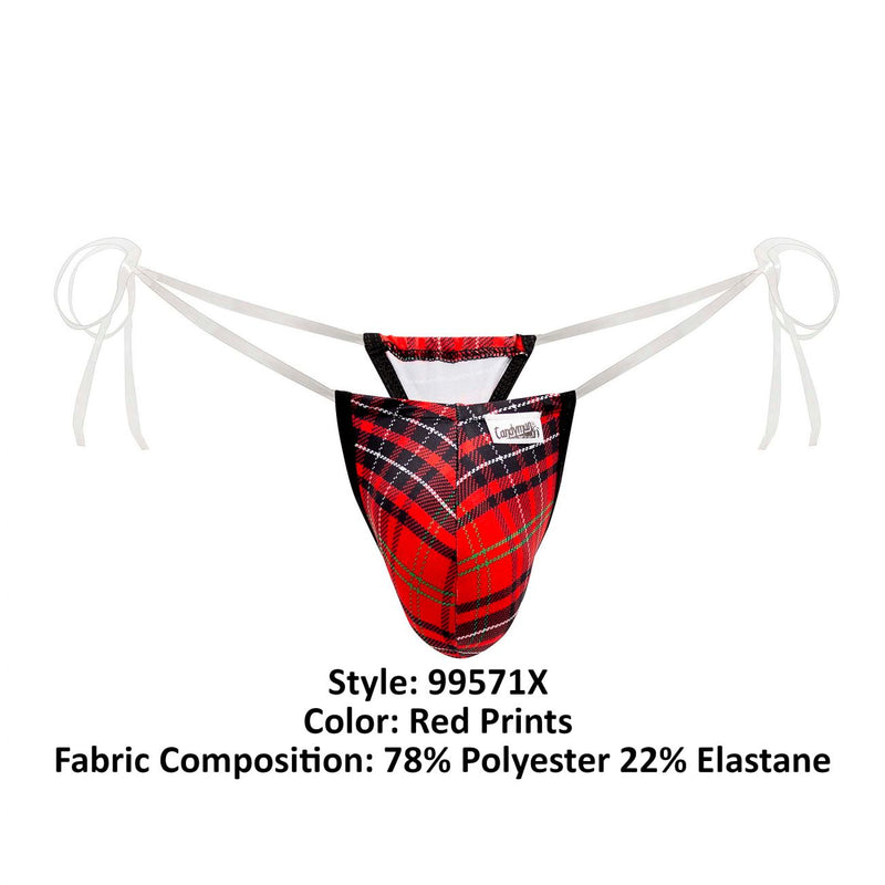 Candyman 99571x Micro G-String color rojo impresiones