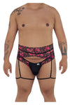 Candyman 99576X Lace Garter tangas color impresión negra