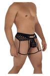 Candyman 99577 Mesh Garter Jockstrap Color Black