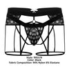 Candyman 99577 Mesh Garter Jockstrap Color noir