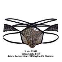 Candyman 99578 Bikini Color Snake Print