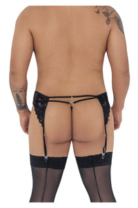 CandyMan 99589X Lace Garther G-String Color Black