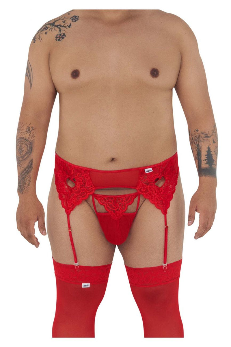 Candyman 99589x Lace Garther G-string couleur rouge