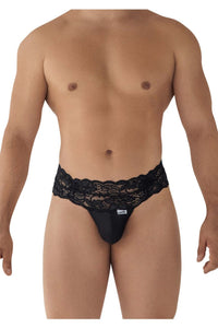 CandyMan 99595 Lace Thongs Color Black