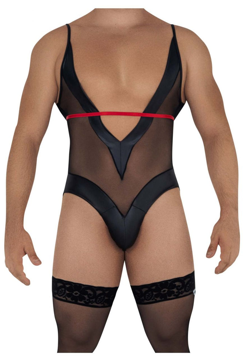 Candyman 99600 Mesh Bodysuit Color Black