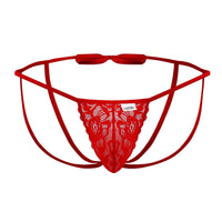 Candyman 99606 Bow Jockstrap Color Red