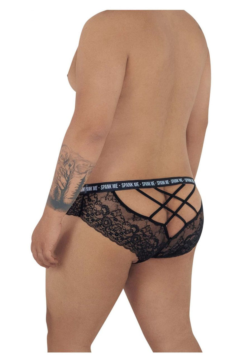 Candyman 99615x fessais-moi les briefs en dentelle couleur noire