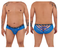 CandyMan 99615X Spank Me Lace Briefs Color Dark Blue