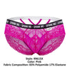 CandyMan 99615X Spank Me Lace Briefs Color Pink