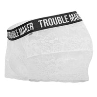 Candyman 99616 Trouble Maker Lace Trunks color blanco