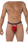 Candyman 99619 Deja de mirar el color de la jockstrap de encaje rojo