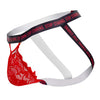 CandyMan 99619 Stop Staring Lace Jockstrap Color Red