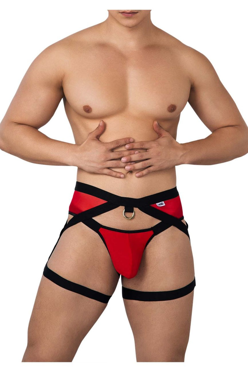 Candyman 99623 Garter Jockstrap Color Red