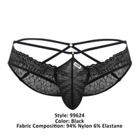 CandyMan 99624 Lace Briefs Color Black