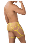 Candyman 99625 Mesh Garter Resumen color amarillo