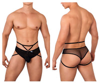 CandyMan 99640 Mesh Thongs Color Black