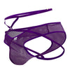 Candyman 99640 Mesh Thongs Color Purple