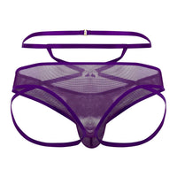 Candyman 99640 Mesh Thongs Color Purple