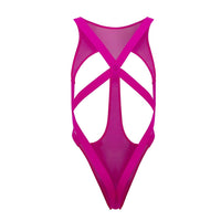 Candyman 99643x Mesh Bodysuit Color Rosa fuerte