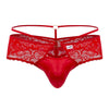 CandyMan 99647 Lace Thongs Color Red