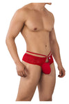 CandyMan 99647 Lace Thongs Color Red