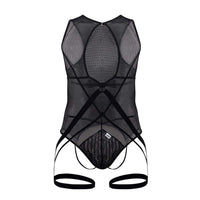 CandyMan 99650X Mesh Bodysuit Color Black