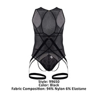 Candyman 99650 Mesh Bodysuit Color Black