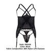 Candyman 99654x Mesh Two Piece Set Color Black