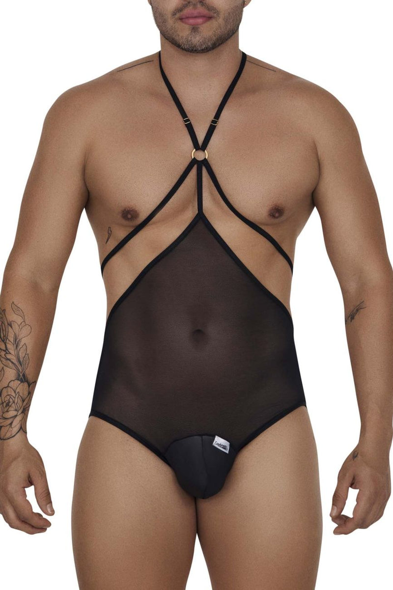 Candyman 99662 Tul Bodysuit Color Negro