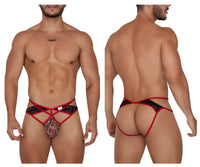 Candyman 99663 en dentelle jockstrap couleur rouge-imprime