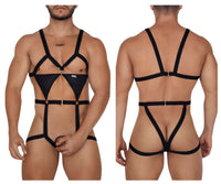 Candyman 99665 Harness Bodysuit Color Black