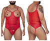 Candyman 99670x Harness Bodysuit Color rojo