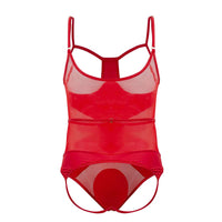 Candyman 99670x Harness Bodysuit Color rojo